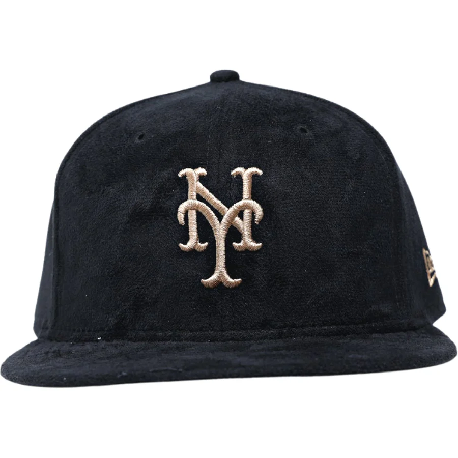 New Era New York Mets Black Suede & Tan 59FIFTY Fitted Hat
