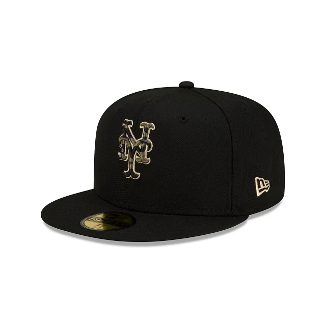 New Era New York Mets Tiger Camo Undervisor 59FIFTY Fitted Hat - Image 2