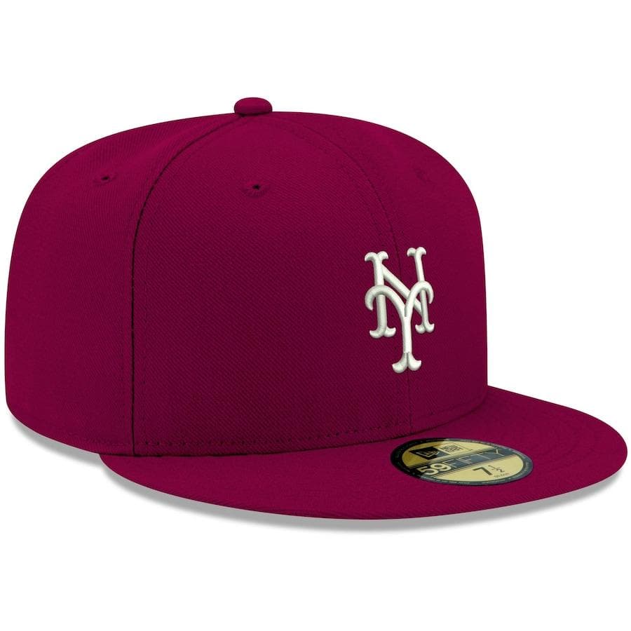 New Era New York Mets Cardinal Logo 59FIFTY Fitted Hat - Image 3