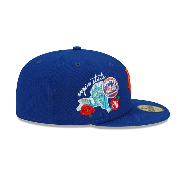 New Era New York Mets City Cluster 2022 59FIFTY Fitted Hat - Image 6