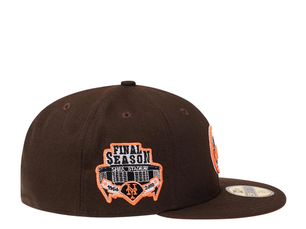 New Era New York Mets Coffee Flame Shea Stadium 59FIFTY Fitted Cap - Image 4