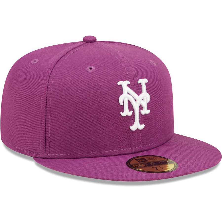 New Era New York Mets Grape Logo 59FIFTY Fitted Hat - Image 4