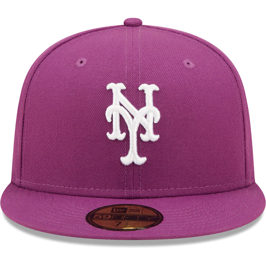 New Era New York Mets Grape Logo 59FIFTY Fitted Hat - Image 5