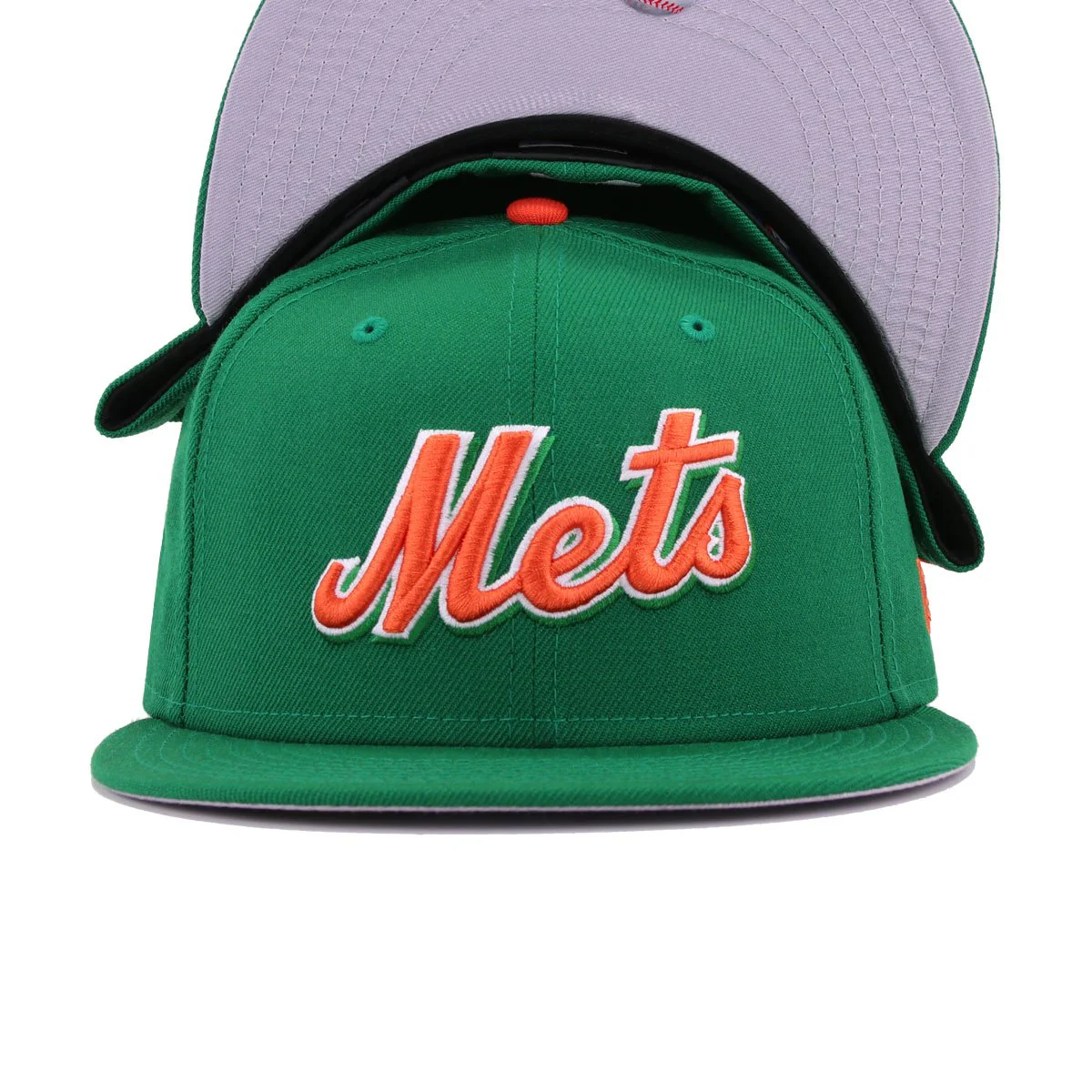 New Era New York Mets Green & Orange 59FIFTY Fitted Hat - Image 2