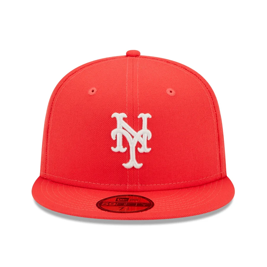 New Era New York Mets Lava Highlighter Logo 59FIFTY Fitted Hat - Image 5