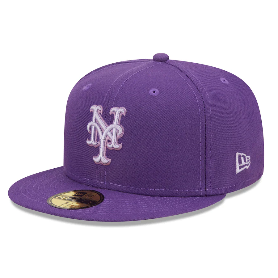 New Era New York Mets Purple Lavender Undervisor 59FIFTY Fitted Hat - Image 4