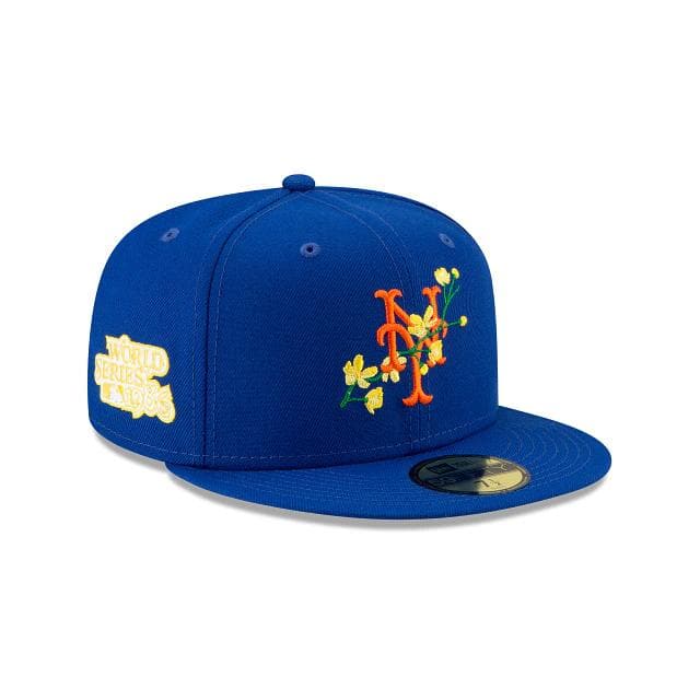 New Era New York Mets Side Patch Bloom 59FIFTY Fitted Hat - Image 3