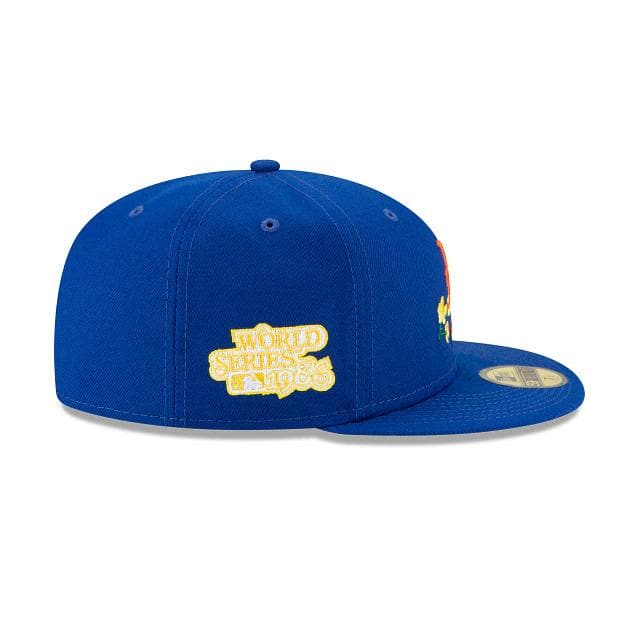 New Era New York Mets Side Patch Bloom 59FIFTY Fitted Hat - Image 6