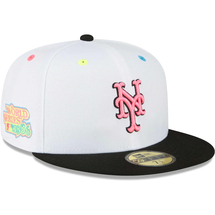 New Era New York Mets White Neon Eye 59FIFTY Fitted Hat