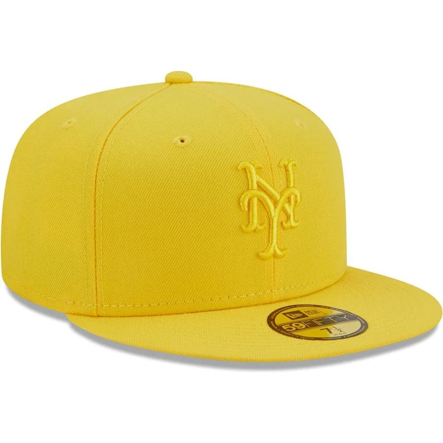 New Era New York Mets Yellow Icon Color Pack 59FIFTY Fitted Hat - Image 4