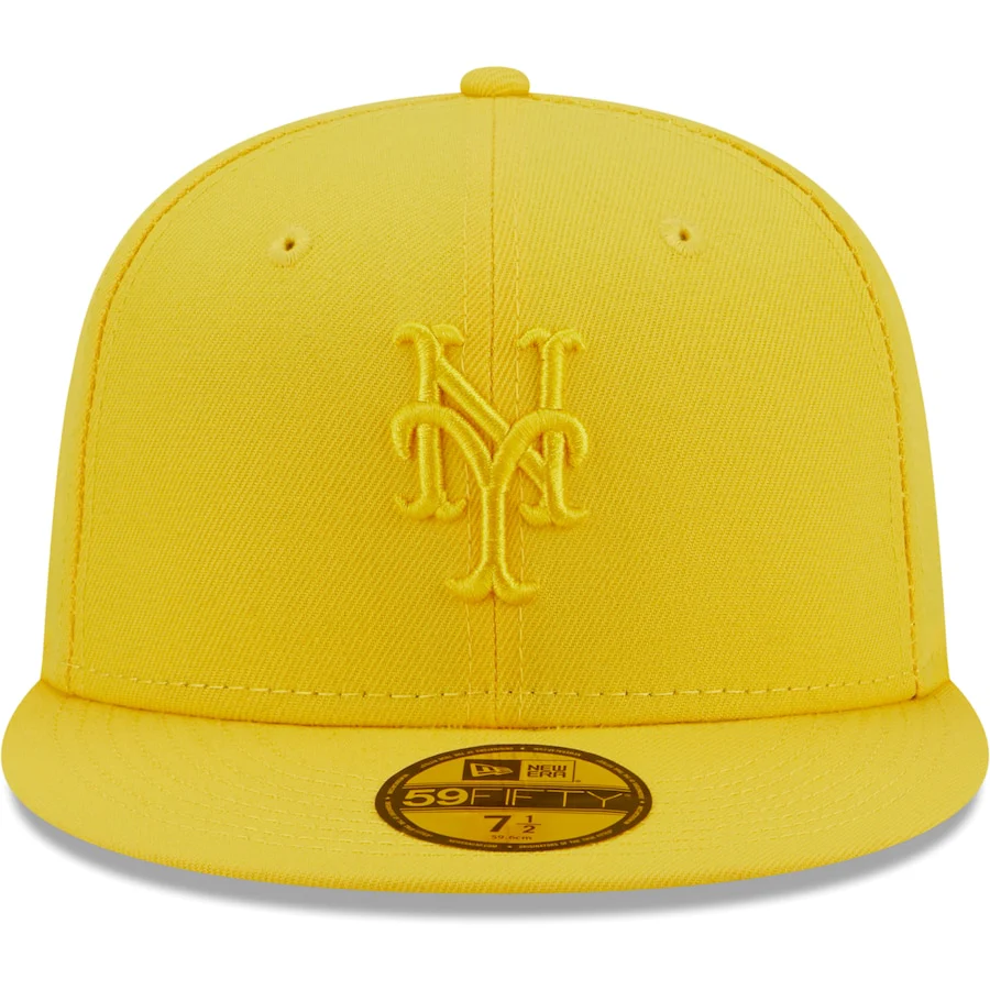 New Era New York Mets Yellow Icon Color Pack 59FIFTY Fitted Hat - Image 5