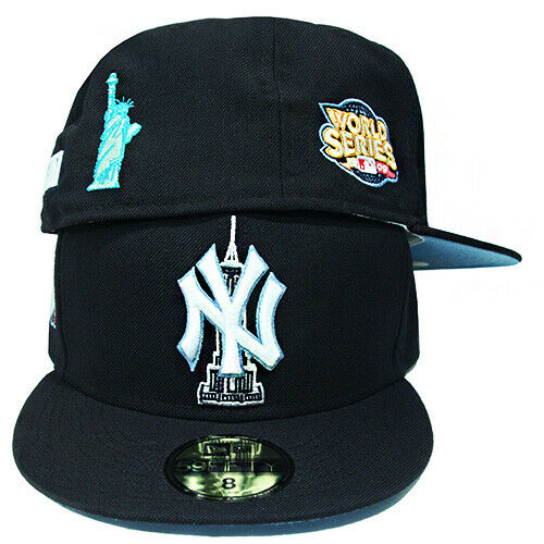 New Era New York Yankees Navy Empire State & Statue of Liberty Patch 59FIFTY Fitted Hat - Image 3
