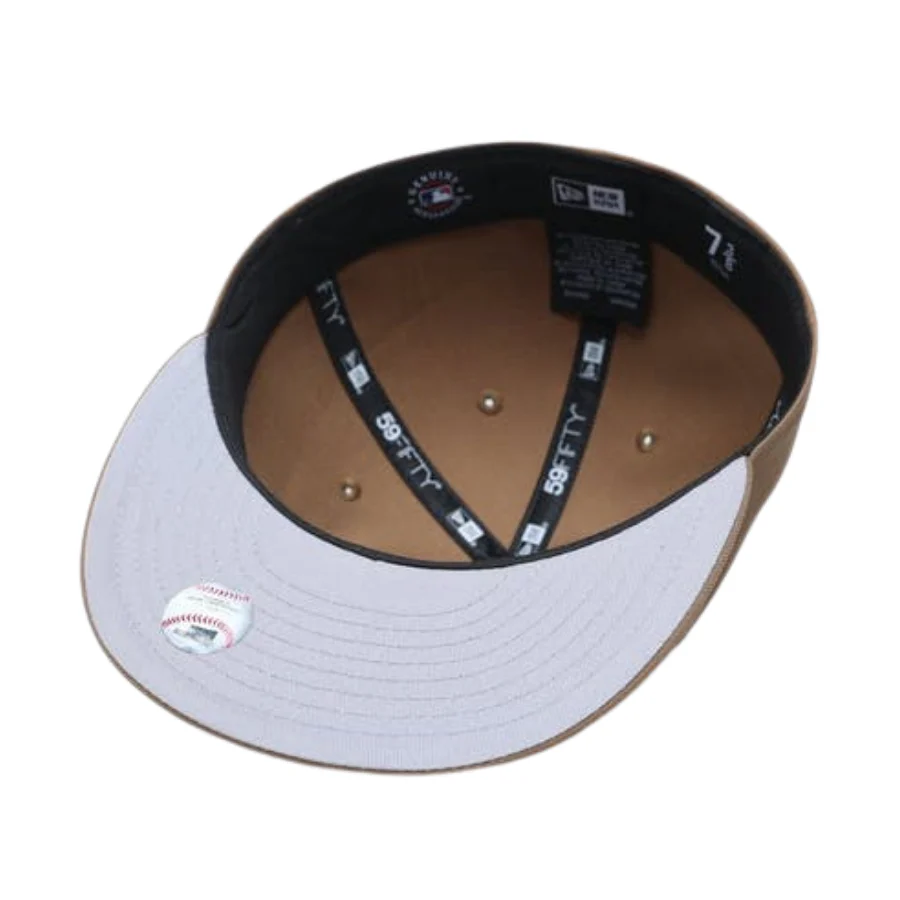 New Era New York Yankees Wheat/Black 59FIFTY Fitted Hat - Image 2