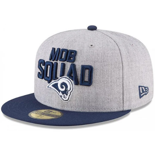 New Era NFL Los Angeles Rams 59FIFTY Draft Fitted Hat - Image 8