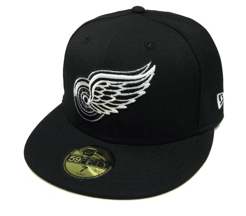 New Era NHL Detroit Redwings 59Fifty Fitted Hat (Black) - Image 2