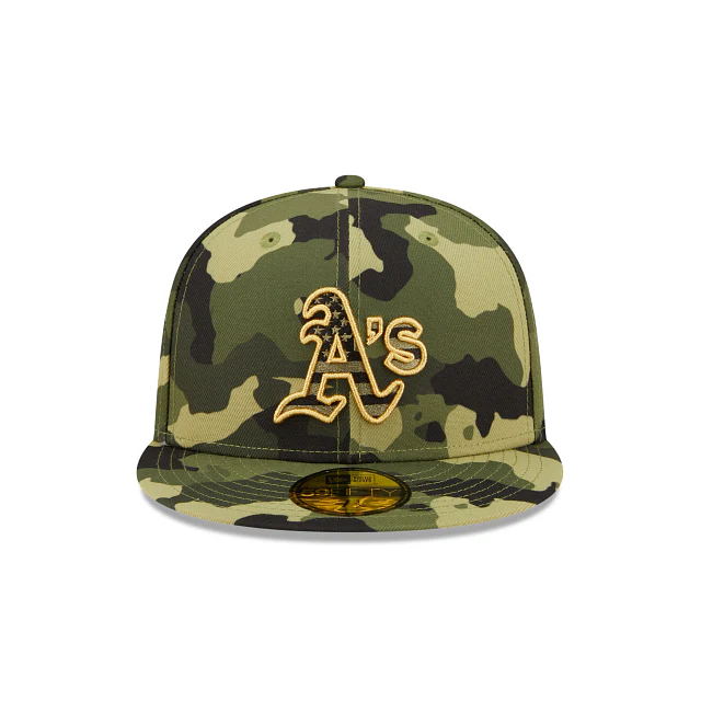 New Era Oakland Athletics 2022 Armed Forces Day 59FIFTY Fitted Hat - Image 3