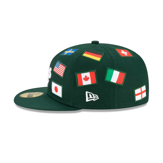 New Era Oakland Athletics All Over Flag 59FIFTY Fitted Hat - Image 5