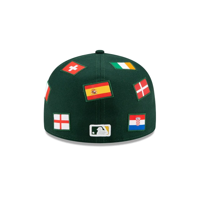 New Era Oakland Athletics All Over Flag 59FIFTY Fitted Hat - Image 6