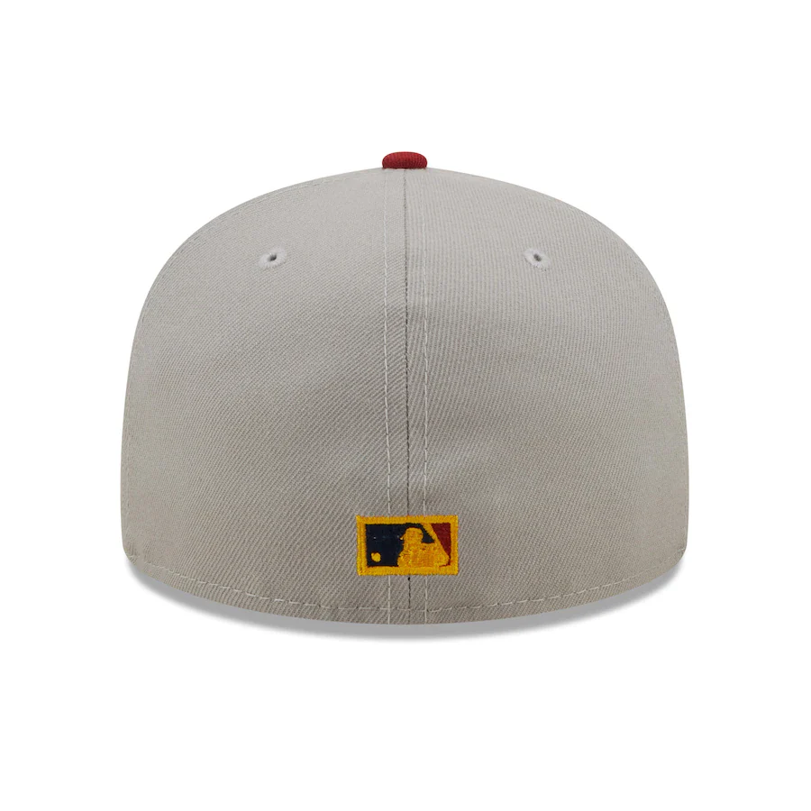 New Era Oakland Athletics Gray/Red Navy Undervisor 59FIFTY Fitted Hat - Image 3