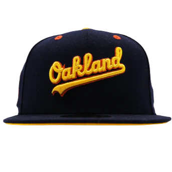 New Era Oakland Athletics Navy/Yellow/Orange Spring Training 59FIFTY Fitted Hat