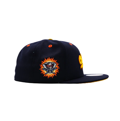 New Era Oakland Athletics Navy/Yellow/Orange Spring Training 59FIFTY Fitted Hat - Image 2