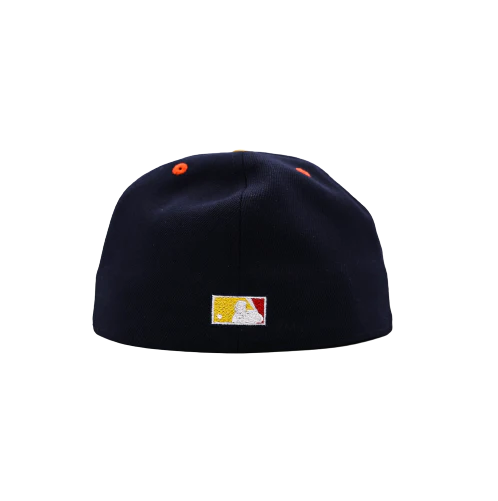 New Era Oakland Athletics Navy/Yellow/Orange Spring Training 59FIFTY Fitted Hat - Image 3