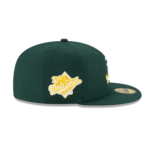 New Era Oakland Athletics Side Patch Bloom 59FIFTY Fitted Hat - Image 3