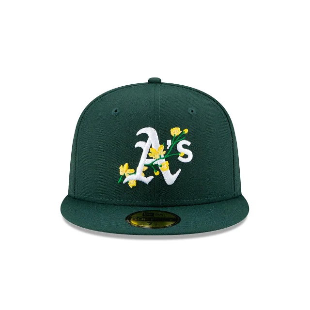 New Era Oakland Athletics Side Patch Bloom 59FIFTY Fitted Hat - Image 6