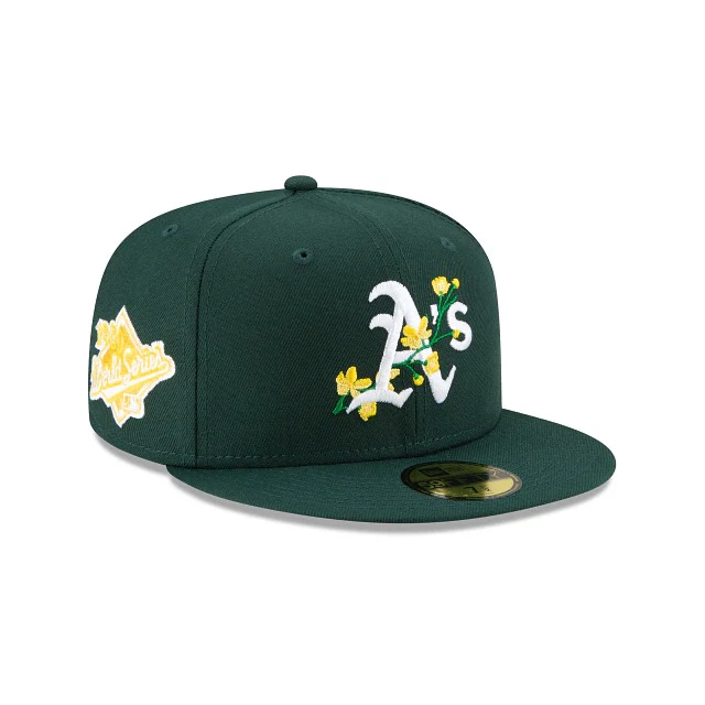 New Era Oakland Athletics Side Patch Bloom 59FIFTY Fitted Hat - Image 7