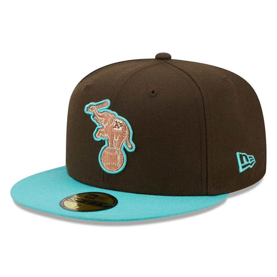 New Era Oakland Athletics Walnut Mint 2022 59FIFTY Fitted Hat - Image 4