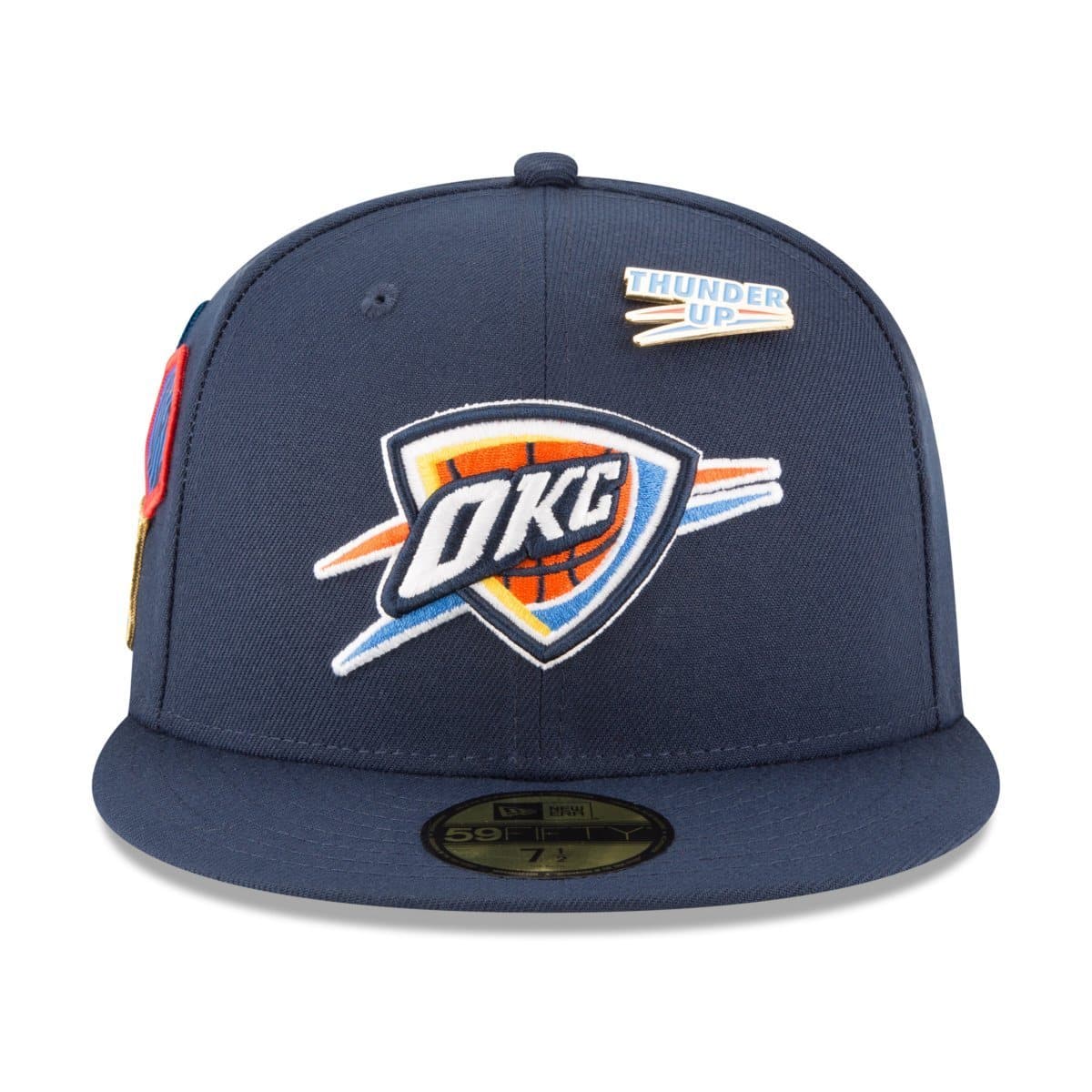 New Era Oklahoma City Thunder 2018 NBA Draft Cap 59Fifty Fitted Hat - Navy - Image 4