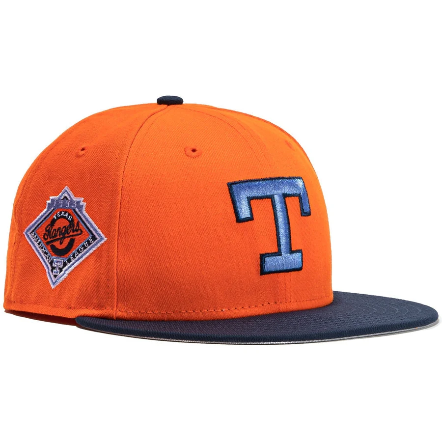 New Era  Orange Crush Texas Rangers Stadium 59FIFTY Fitted Hat