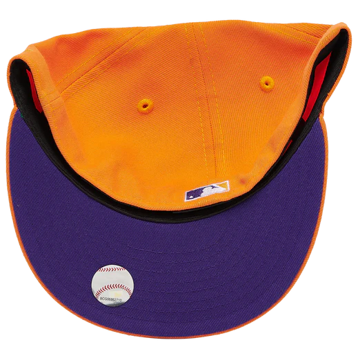 New Era Orange Houston Astros Purple Undervisor 59FIFTY Fitted Hat - Image 2