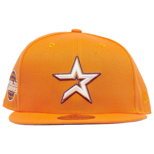 New Era Orange Houston Astros Purple Undervisor 59FIFTY Fitted Hat - Image 4