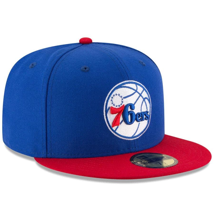 New Era Philadelphia 76ers 2Tone Blue 59FIFTY Fitted Hat - Image 3