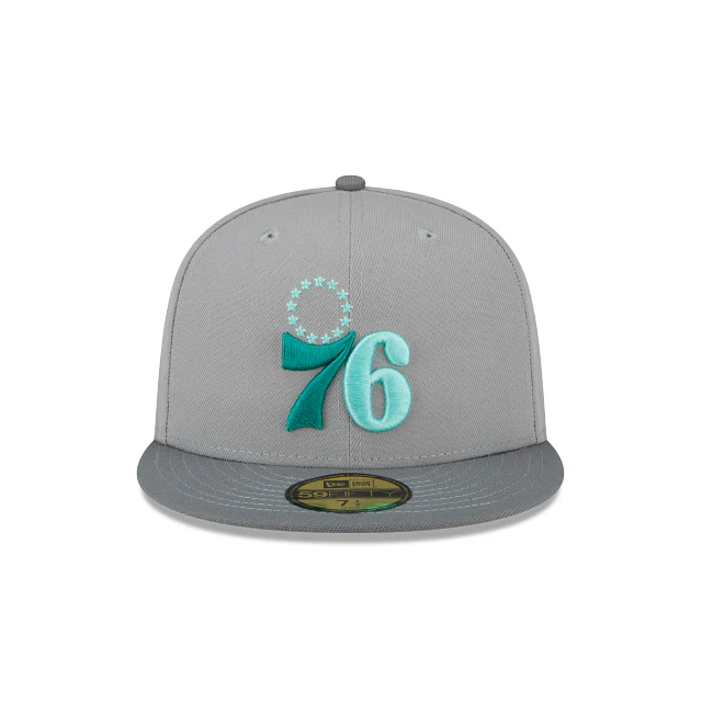New Era Philadelphia 76ers Stone Pack 2022 59FIFTY Fitted Hat - Image 2