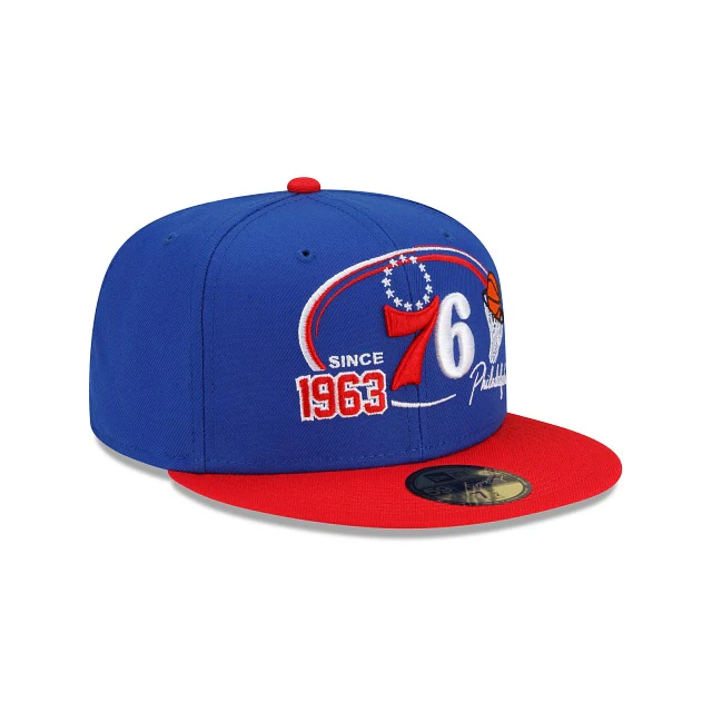 New Era Philadelphia 76ers Two-Tone Hoops 59fifty Fitted Hat - Image 3