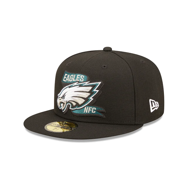 New Era Philadelphia Eagles 2022 Sideline Black 59FIFTY Fitted Hat - Image 3