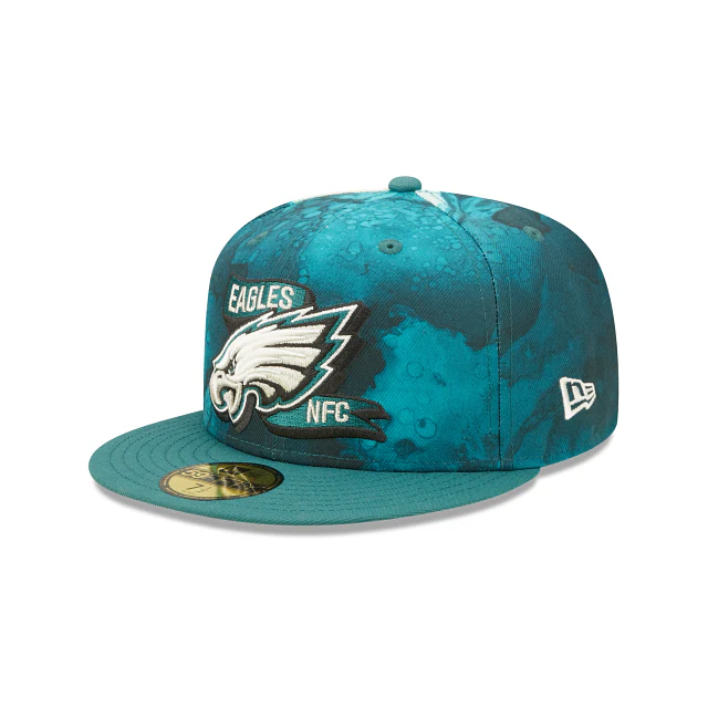 New Era Philadelphia Eagles 2022 Sideline Ink Dye 59FIFTY Fitted Hat - Image 3