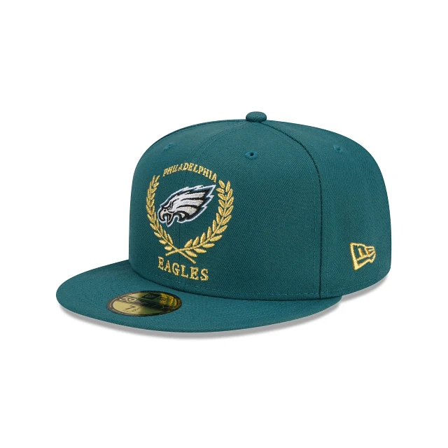 New Era Philadelphia Eagles Gold Classic 59fifty Fitted Hat - Image 2