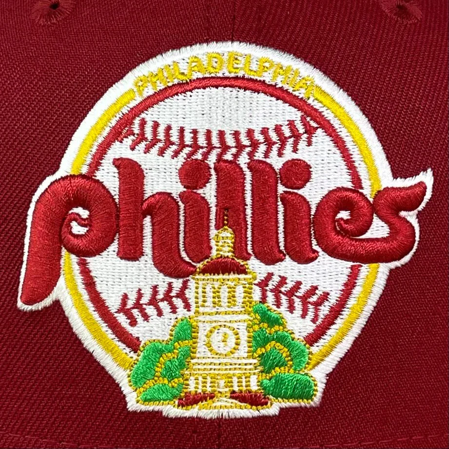 New Era Philadelphia Phillies Cardinal Red "Independence Hall" Liberty Bell 59FIFTY Fitted Hat - Image 3
