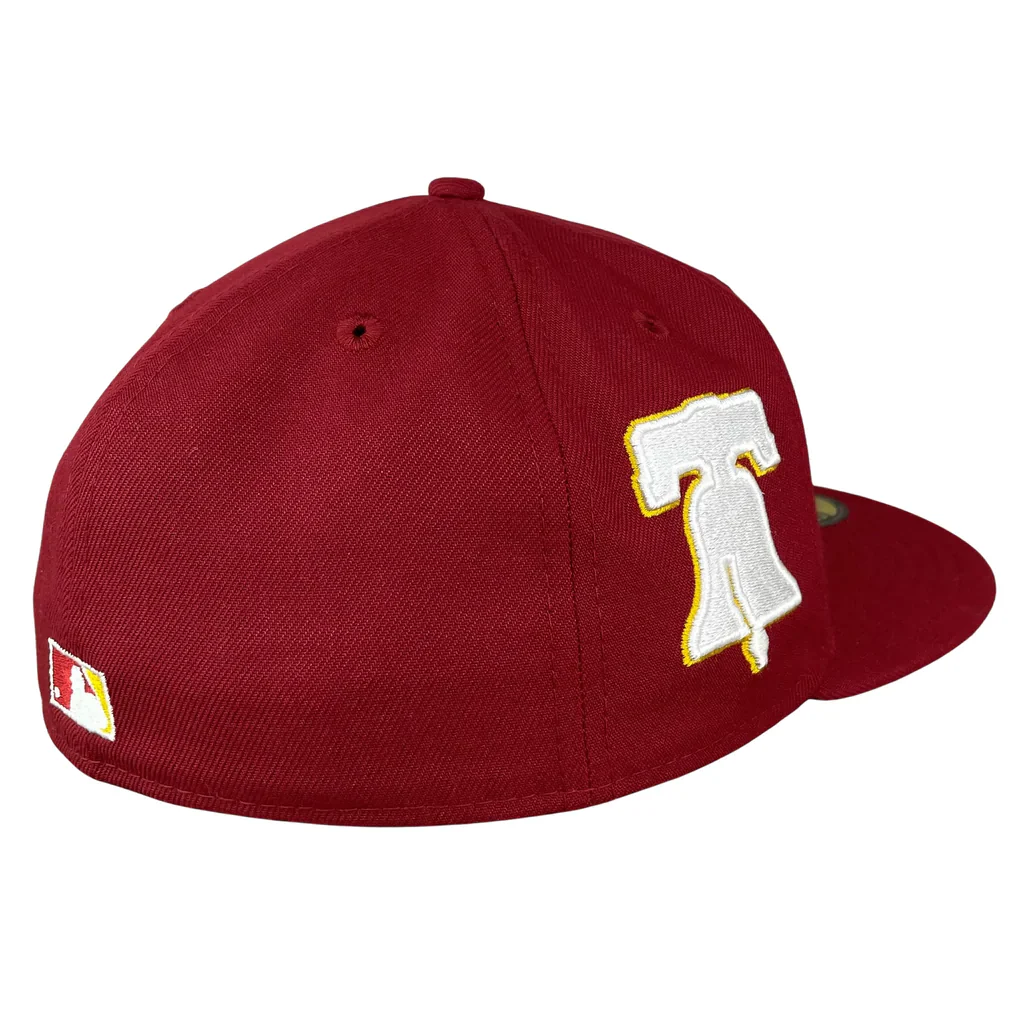 New Era Philadelphia Phillies Cardinal Red "Independence Hall" Liberty Bell 59FIFTY Fitted Hat - Image 5