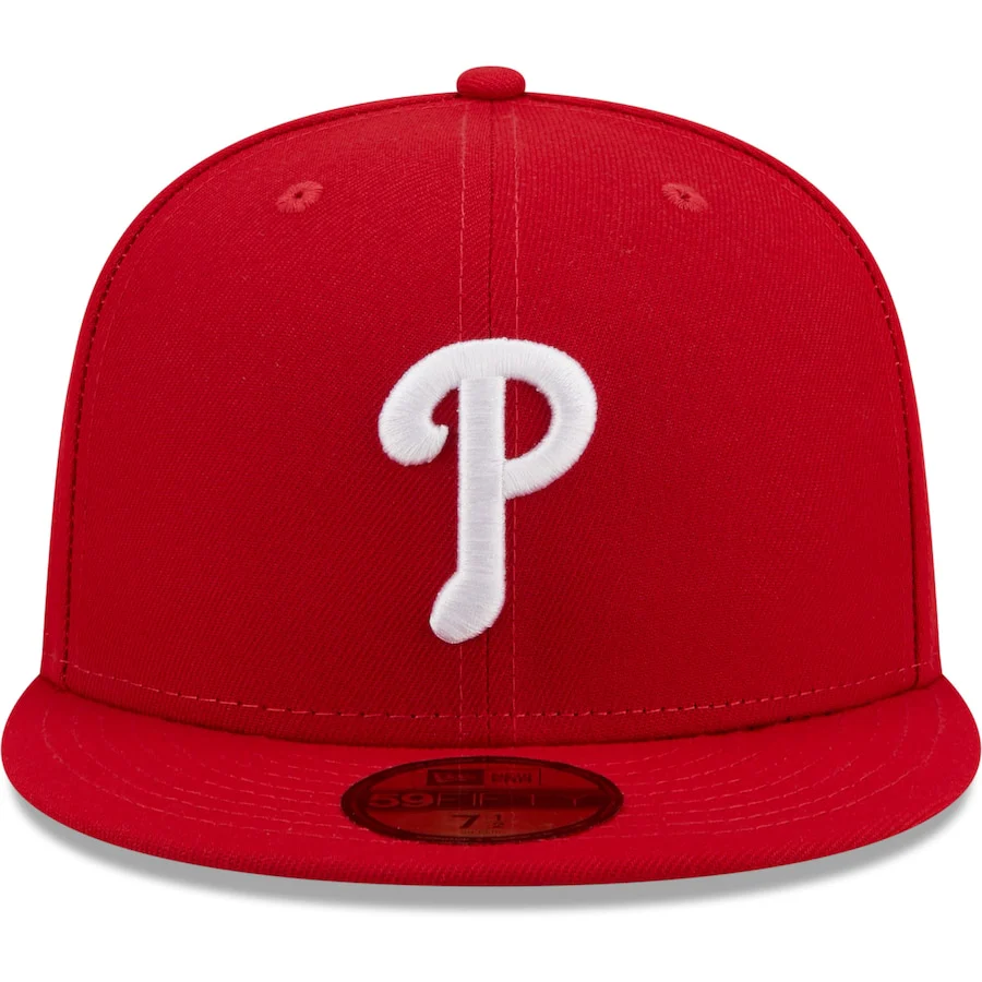 New Era Philadelphia Phillies Red Logo Side 59FIFTY Fitted Hat - Image 2