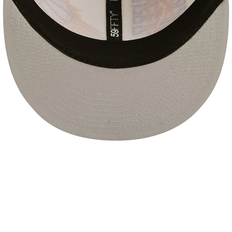 New Era Phoenix Suns Cream/Purple 2022 NBA Draft 59FIFTY Fitted Hat - Image 2