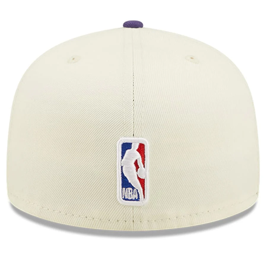New Era Phoenix Suns Cream/Purple 2022 NBA Draft 59FIFTY Fitted Hat - Image 3