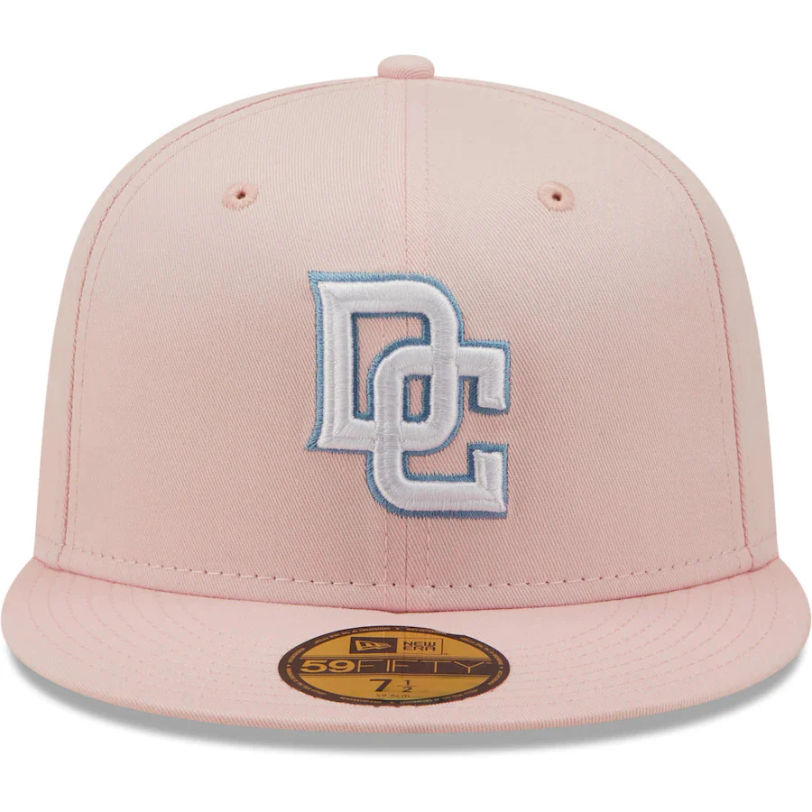 New Era Pink Washington Nationals 2019 World Series Sky Undervisor 59FIFTY Fitted Hat - Image 2