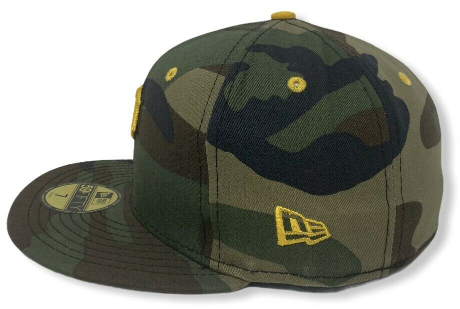 New Era Pittsburgh Pirates Camo/Yellow 59FIFTY Fitted Hat - Image 4