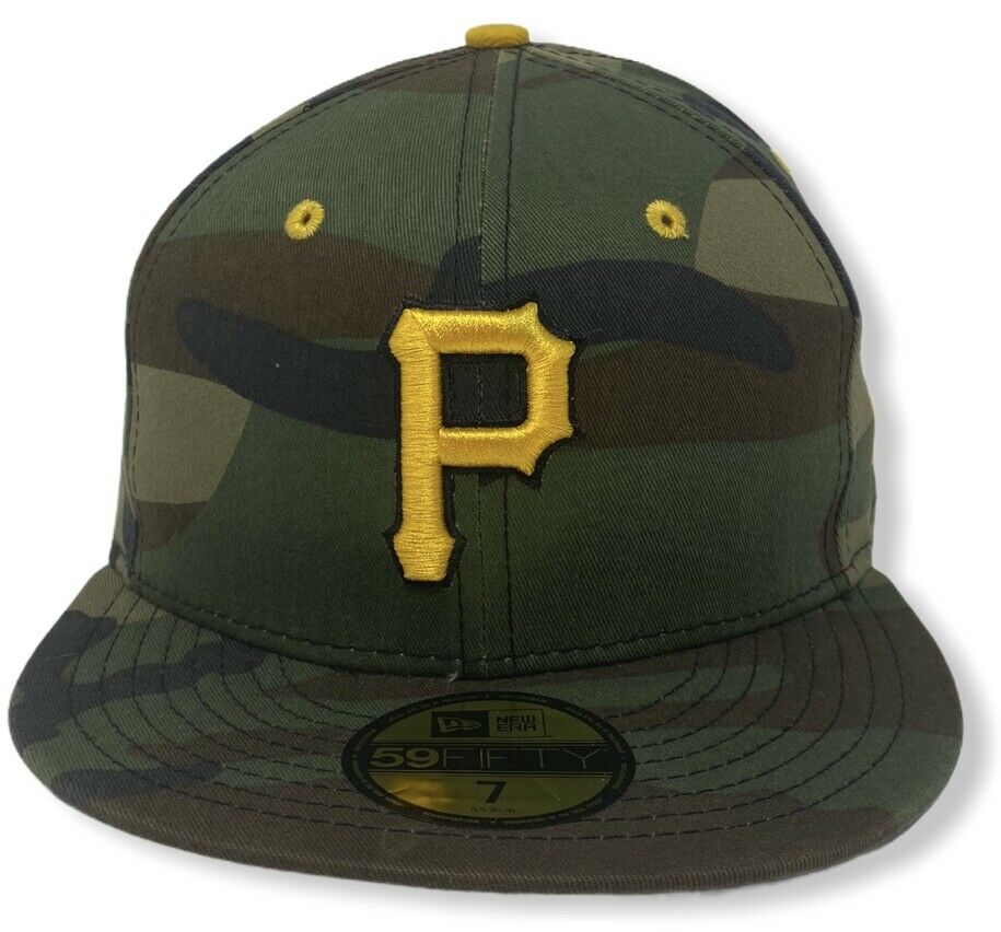 New Era Pittsburgh Pirates Camo/Yellow 59FIFTY Fitted Hat - Image 5