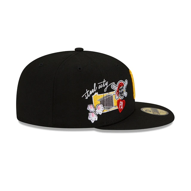 New Era Pittsburgh Pirates City Cluster 2022 59FIFTY Fitted Hat - Image 6