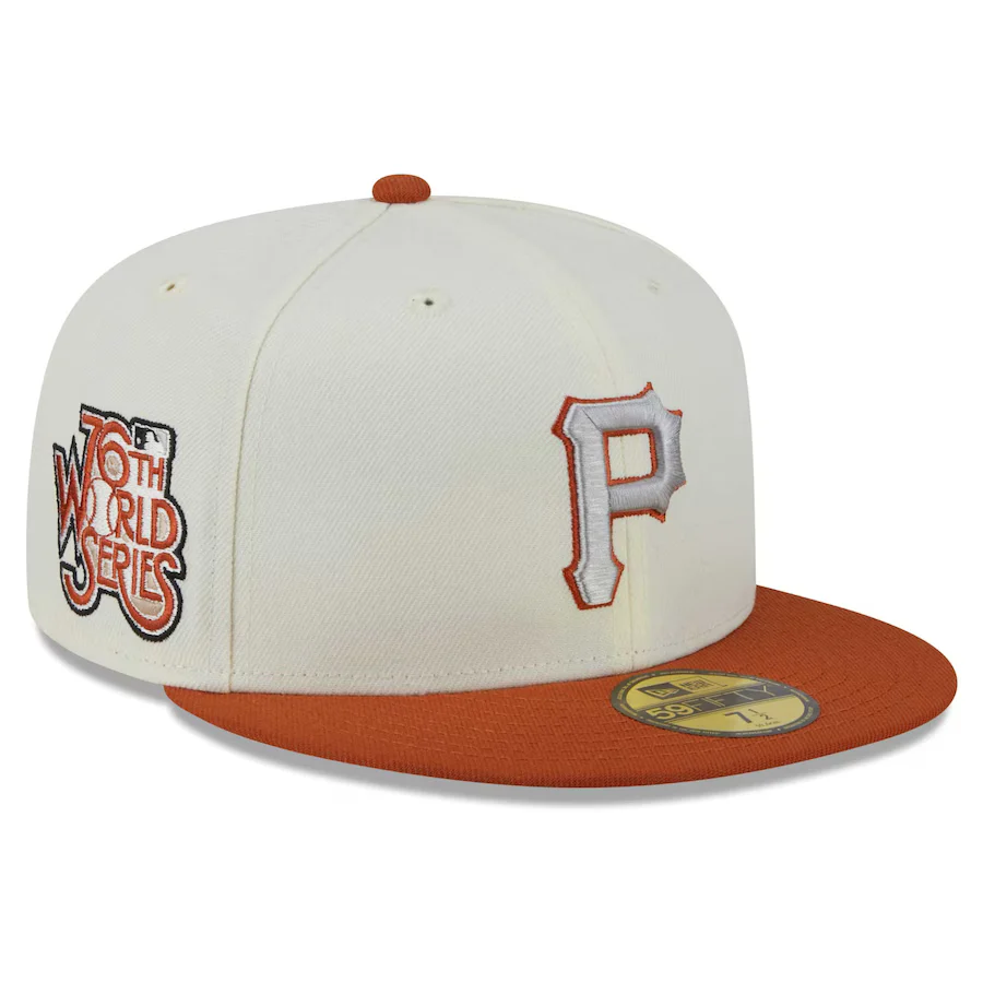 New Era Pittsburgh Pirates Cream/Rust Orange 2023 59FIFTY Fitted Hat